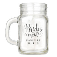 Wedding Bridal Party | Bridesmaid Mason Jar