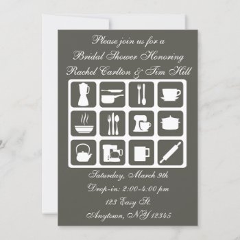 Wedding Bridal Shower Invitations by aaronsgraphics at Zazzle
