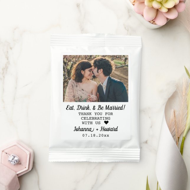 Wedding Bridal Shower Personalized Photo and Text Margarita Drink Mix (Wedding)
