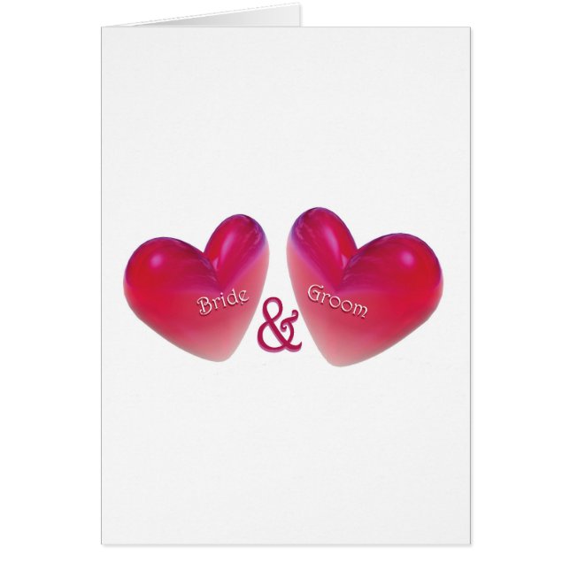Wedding Bride and Groom Cards (Front)