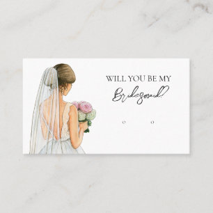 Wedding Bride Bridesmaid Earring Display Card