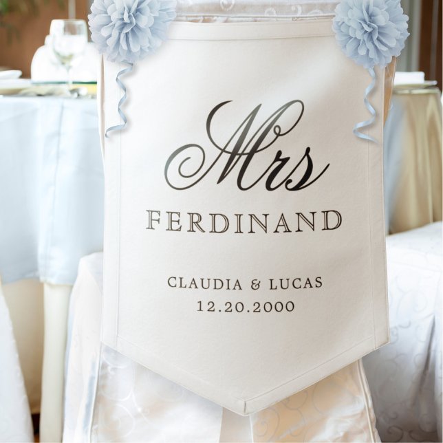 Wedding Bride Chair Decoration Pennant (Creator Uploaded)