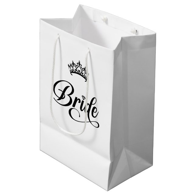 Wedding Bride Gift Bag (Front Angled)