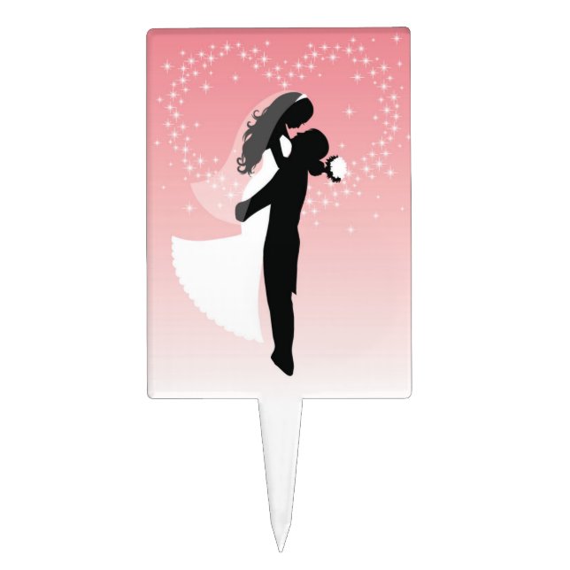 Wedding Bride & Groom Cake Top Cake Topper (Front)