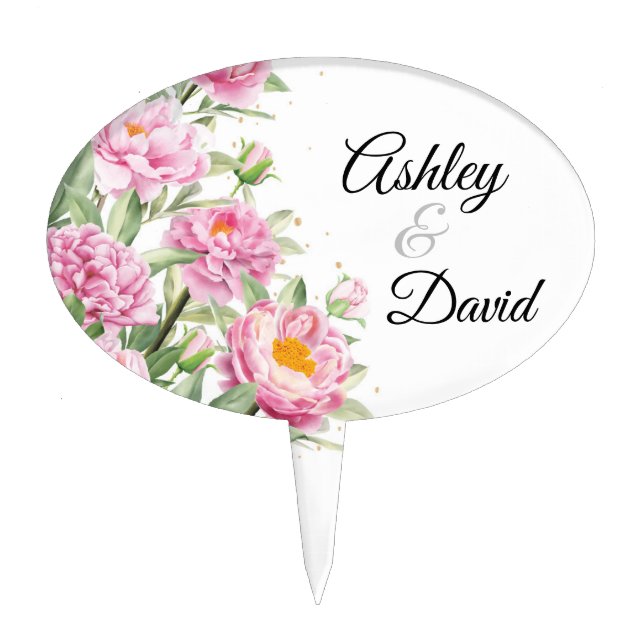 Wedding Bride & Groom Cake Topper (Front)