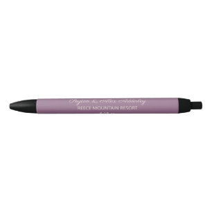 Wedding Bride Groom Guest Gift  Purple Pen