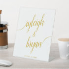 Wedding Bride & Groom Handwritten Calligraphy