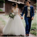 Wedding Bride & Groom Photo Statuette for a Shelf<br><div class="desc">Use any photo. Center photo and increase size if you need to. Utilize the whole height of the statuette if possible. What a sweet keepsake! Capture the moment.</div>