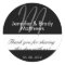 Wedding Bride & Groom Thank You Favor Stickers