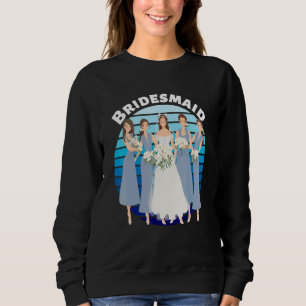 Wedding Bride Just Married Wedding Bridal Party Br Sweatshirt