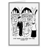 Wedding - Bridegroom Practical Joke Cartoon (Front)