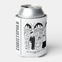 Wedding - Bridegroom Practical Joke Cartoon Can Cooler