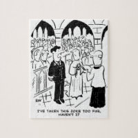 Wedding - Bridegroom Practical Joke Cartoon Jigsaw Puzzle