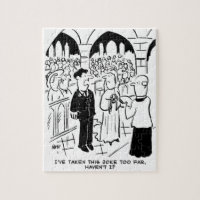 Wedding - Bridegroom Practical Joke Cartoon Jigsaw Puzzle