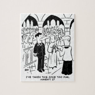 Wedding - Bridegroom Practical Joke Cartoon Jigsaw Puzzle
