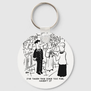 Wedding - Bridegroom Practical Joke Cartoon Keychain