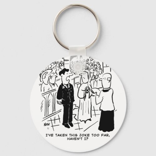 Wedding _ Bridegroom Practical Joke Cartoon Keychain