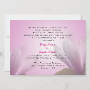 wedding, bride's parents invitation