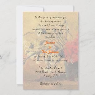 wedding, bride's parents invitation