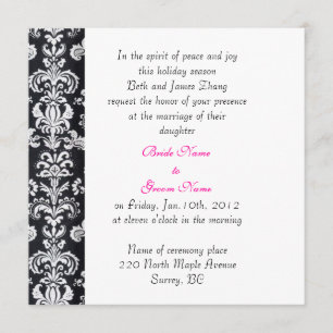wedding, bride's parents invitation. invitation