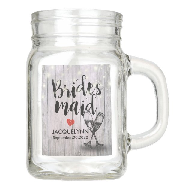 bridesmaid champagne glasses