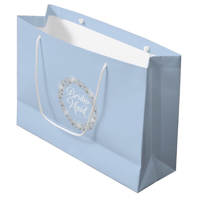Wedding Bridesmaid Gift Bag (Front Angled)