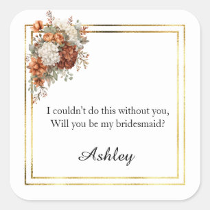 Wedding Bridesmaid Gift Stickers