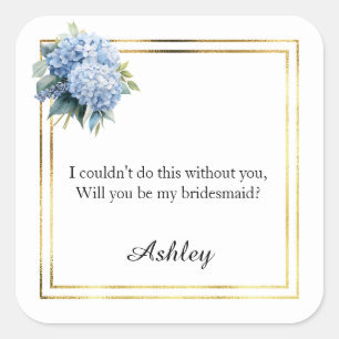 Wedding Bridesmaid Gift Stickers