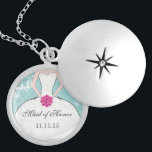 Wedding Bridesmaid Keepsake Thank You Necklace<br><div class="desc">Keepsake Necklaces Choose either Silver Plated Gold Finish or Sterling Silver Unique Personalized Custom Bridesmaid or Maid of Honor Wedding Party Gifts</div>