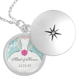 Wedding Bridesmaid Keepsake Thank You Necklace