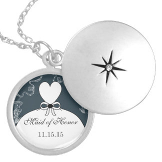 Wedding Bridesmaid Keepsake Thank You Necklace