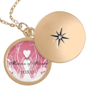 Wedding Bridesmaid Keepsake Thank You Necklace