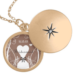 Wedding Bridesmaid Keepsake Thank You Necklace