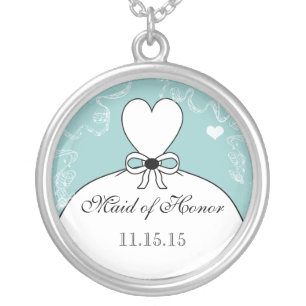 Wedding Bridesmaid Keepsake Thank You Necklace