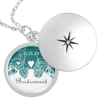 Wedding Bridesmaid Keepsake Thank You Necklace