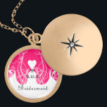 Wedding Bridesmaid Keepsake Thank You Necklace<br><div class="desc">Keepsake Necklaces Choose either Silver Plated Gold Finish or Sterling Silver Unique Personalized Custom !st Christmas Gift Wedding Keepsake Wedding Party Necklaces - to change background color - click customize - click edit - choose last tool in drop down menu and choose from one of the colors shown or enter...</div>