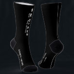 Wedding Brother Of The Bride Personalized Black Socks<br><div class="desc">Dress the men of your wedding party with coordinating personalized black socks. "Brother Of The Bride" is written down the front in bold white typography. Personalize with your first names and wedding date in simple white typography.</div>