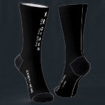 Wedding Brother Of The Bride Personalized Black Socks<br><div class="desc">Dress the men of your wedding party with coordinating personalized black socks. "Brother Of The Bride" is written down the front in bold white typography. Personalize with your first names and wedding date in simple white typography.</div>