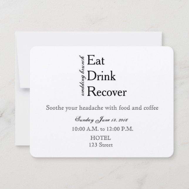 Wedding Brunch Invitation (Front)