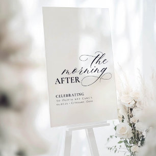 Wedding Brunch The Morning After Welcome Sign