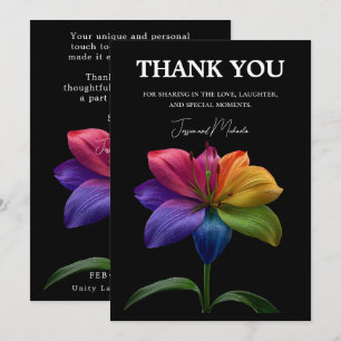 🌈 Wedding budget Thank You Card