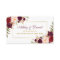 Wedding Burgundy Floral Registry Insert Card SB