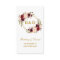 Wedding Burgundy Wreath Registry Insert Card GB