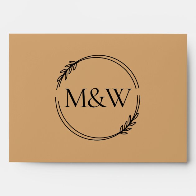 Wedding Burly Wood Sand Invitation Color Palette Envelope