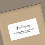 Wedding, Business Shipping Label<br><div class="desc">Elegant,  classic white wedding and business shipping labels. Easily add your custom name and address.</div>