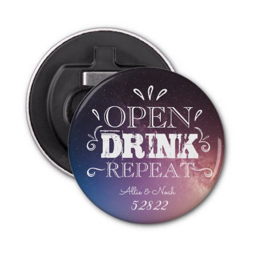 Wedding Button Bottle Opener