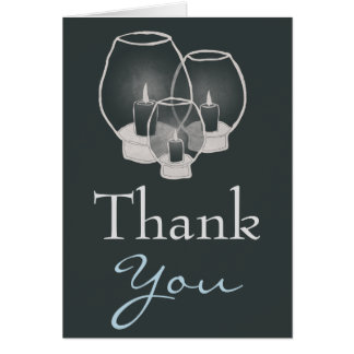 Wedding By Candlelight, thank you Cards
