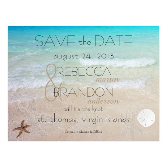 Wedding by the Sea Marriage Announcement Postcard | Zazzle.com