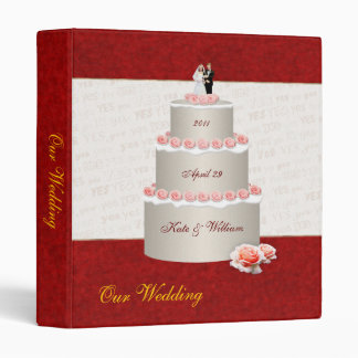 Wedding Cake 3 Ring Binder