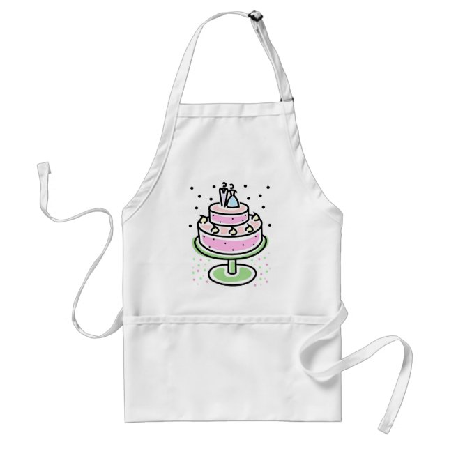 Wedding Cake Adult Apron (Front)